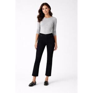 J.Crew Flare crop black jean in all-day stretch  Size 30 NWT